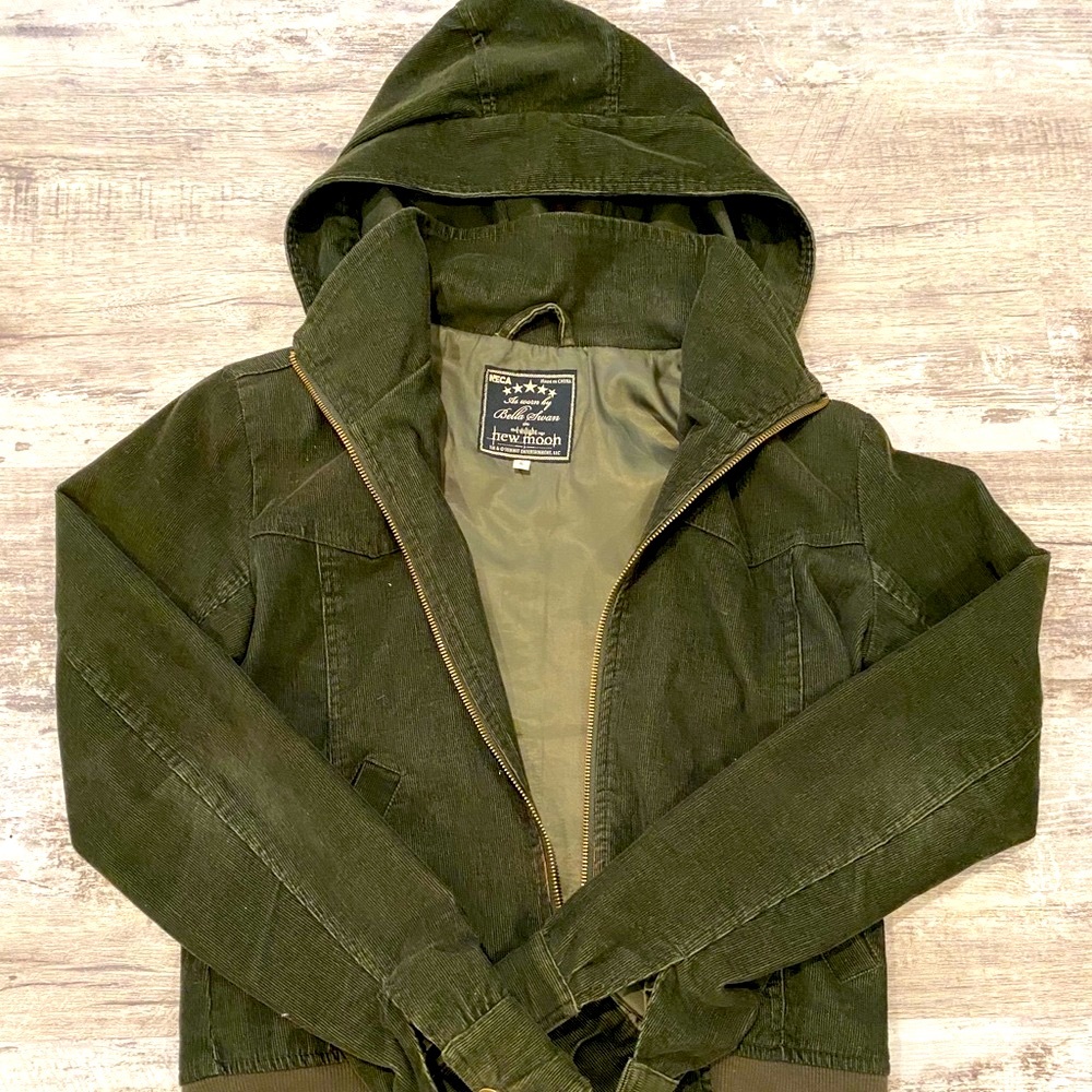 Twilight New Moon Bella Green Corduroy Jacket